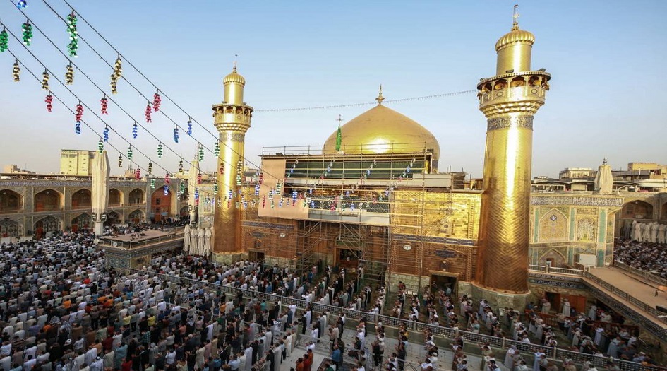 النجف.. صلاة عيد الفطر في العتبة العلوية 