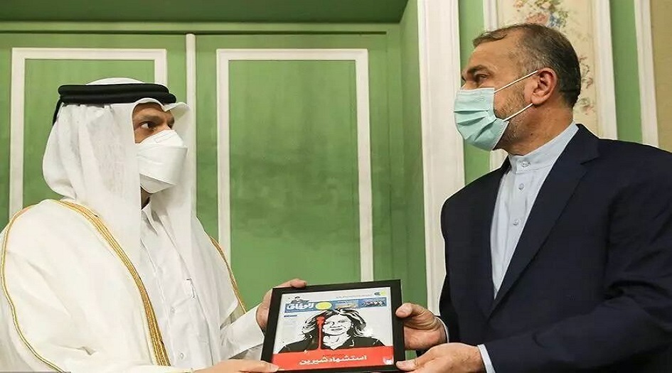وزيرا خارجية ايران وقطر يستنكران اغتيال الصحافية الفلسطينية شيرين ابوعاقلة 
