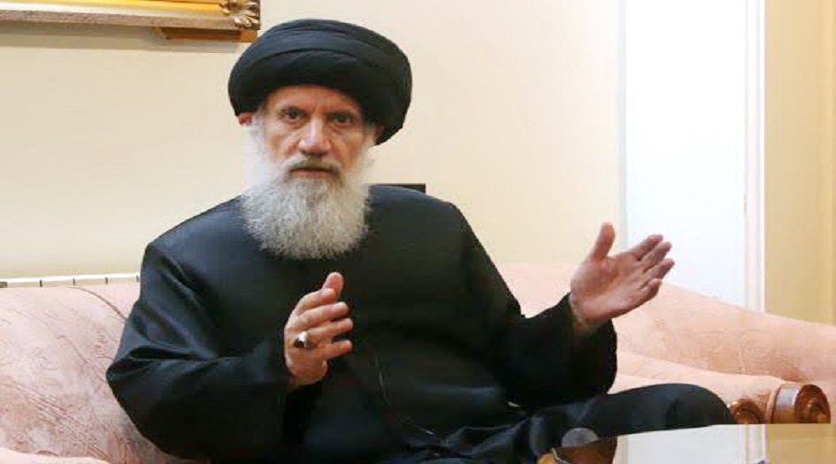 السيد الحكيم يعزي بوفاة أساتذة الحوزة العلمية السيد"فاطمي نيا" 