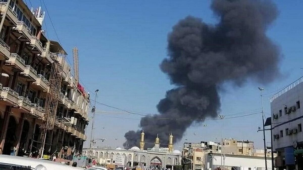 وقوع آتش سوزي در نزديكي حرم حضرت عباس(ع) در كربلا 