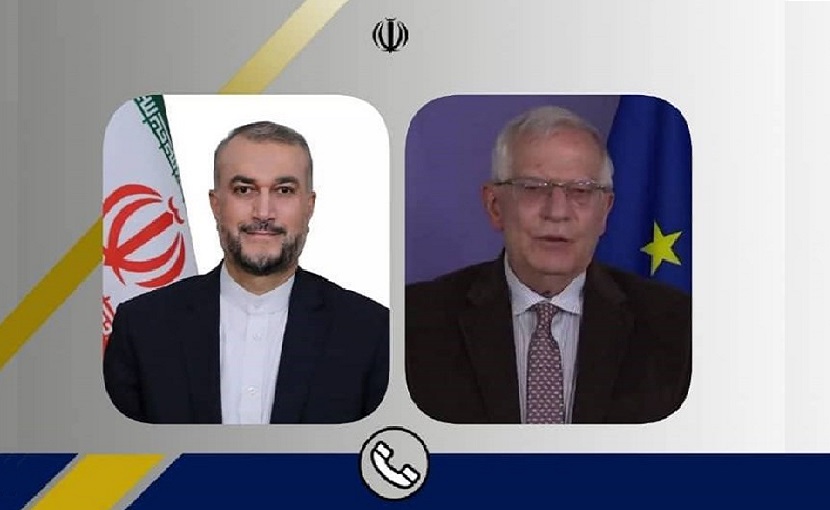 امير عبداللهيان وبوريل يبحثان آخر تطورات مفاوضات الغاء الحظر عن ايران