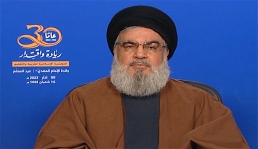  السيد حسن نصر الله : المقاومة هي الأمل التي صنعت انتصارات سريعة ضد العدو الصهيوني