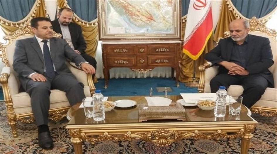 خلال استقباله للاعرجي... احمديان يدعو الحكومة العراقية  لانهاء وجود العناصر المناهضة للثورة سريعاً