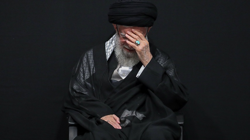اولين شب مراسم عزاداري حضرت اباعبدالله الحسين با حضور رهبر انقلاب +عكس