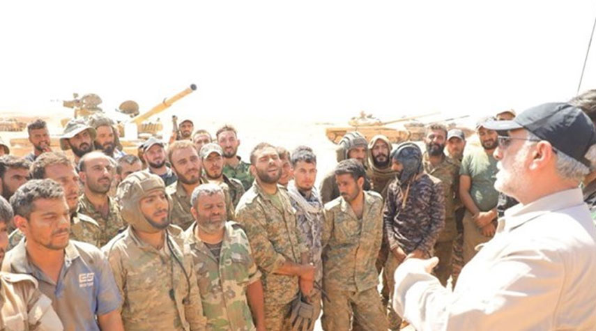 شاهد..قائد فيلق القدس يقوم بزيارة هامة الى سوريا