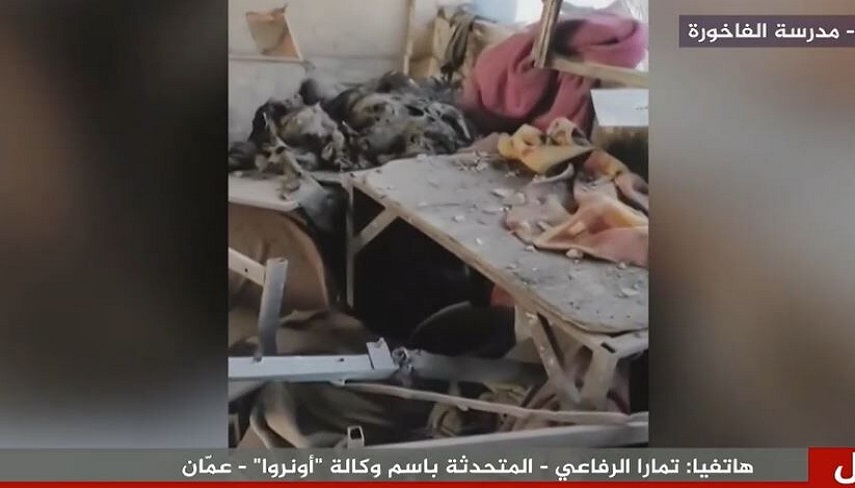 بمباران مجدد مدرسه الفاخوره در غزه