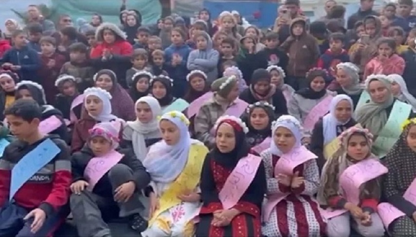 تجليل از كودكان فلسطيني حافظ قرآن در رفح