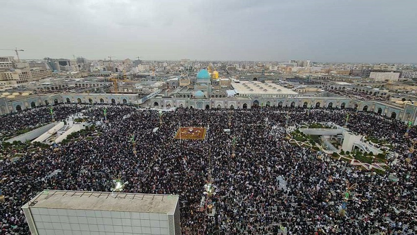 برگزاري آئين تحويل سال نو در حرم مطهر امام رضا (ع) 