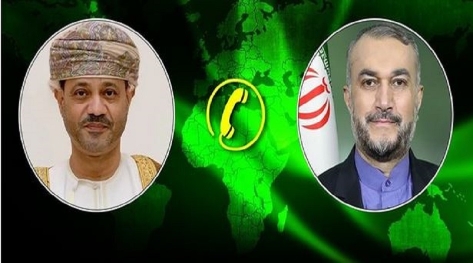  وزيرا خارجية ايران وعمان يؤكدان على ضرورة التدخل سريع لوقف جرائم الكيان الصهوني 