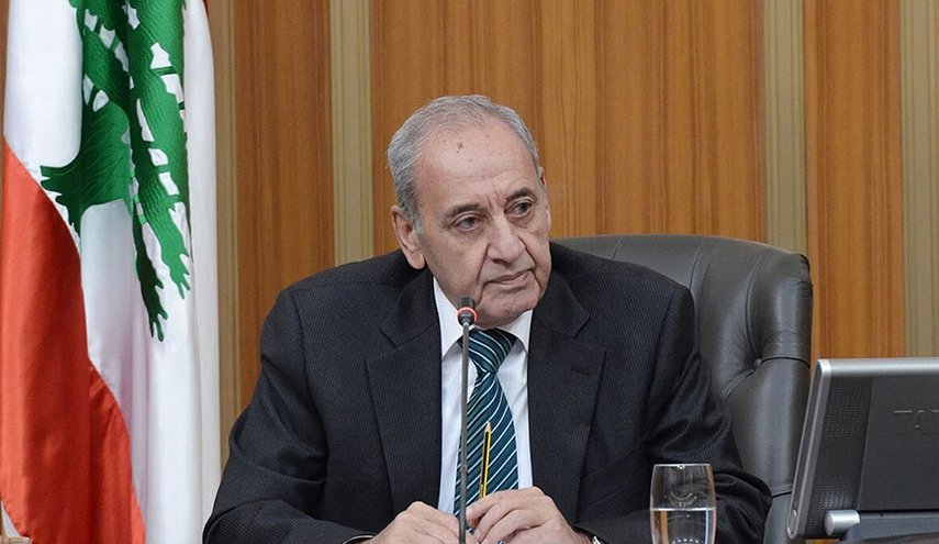 رئيس مجلس النواب اللبناني يعزي قائد الثورة الاسلامية والقيادة الايرانية 