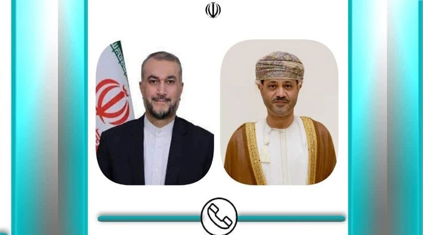  امير عبد اللهيان يبحث مع نظيره العُماني آخر التطورات في غزة 