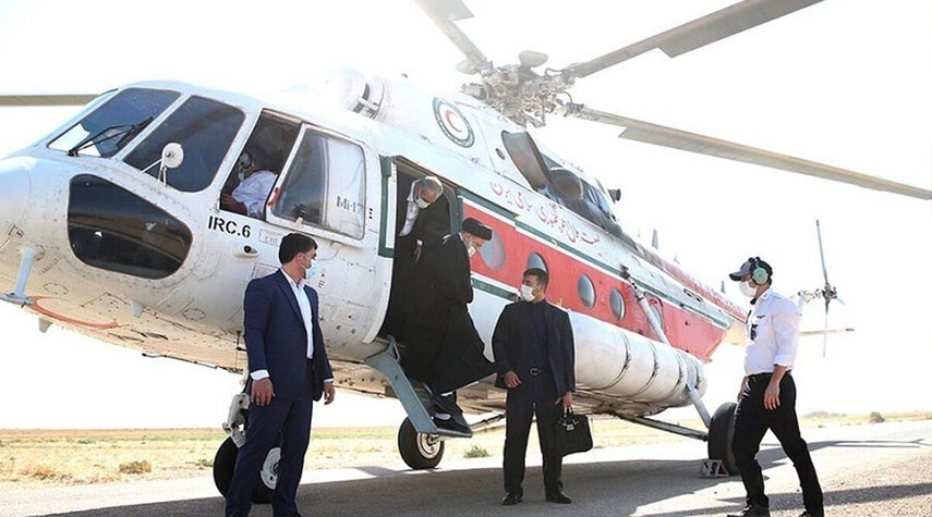  فرق البحث تصل الى مكان حادث مروحية الرئيس الايراني 