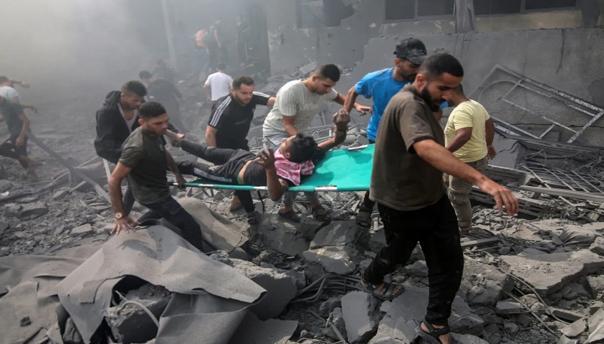 شهادت ۱۰ فلسطيني در بمباران مركز غزه