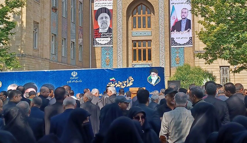  تشييع جثمان الشهيد امير عبد اللهيان في طهران 