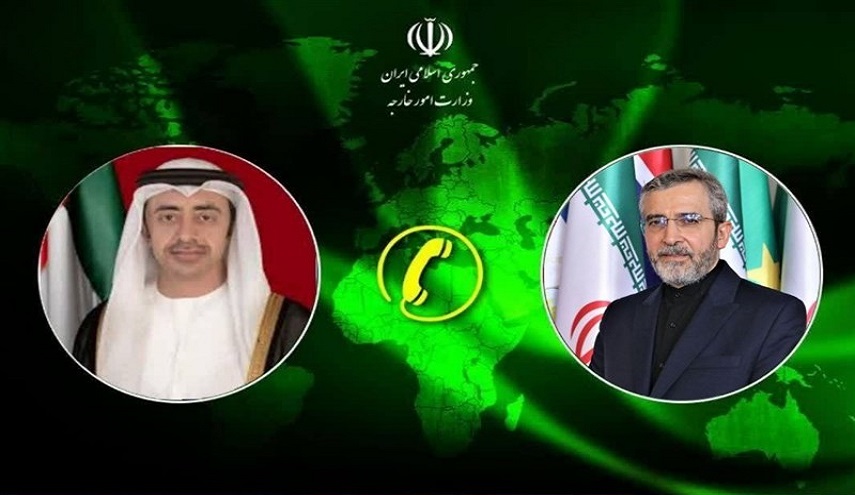  إيران والإمارات تؤكدان على تقديم المساعدات لسكان غزة 