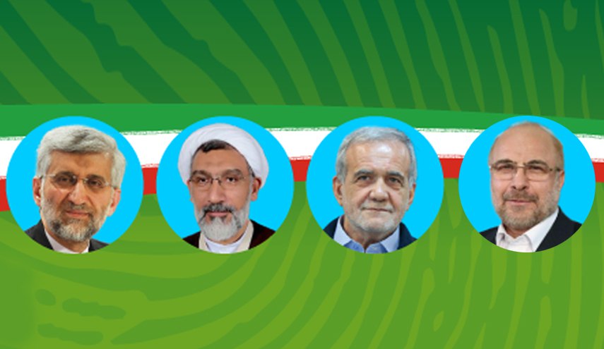 بالصور... المرشحين الاربعة للرئاسة الايرانية يدلون باصواتهم 