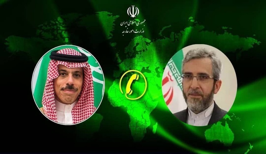 باقري وبن فرحان يتباحثان هاتفيا حول المواضع المشتركة والقضية الفلسطينية