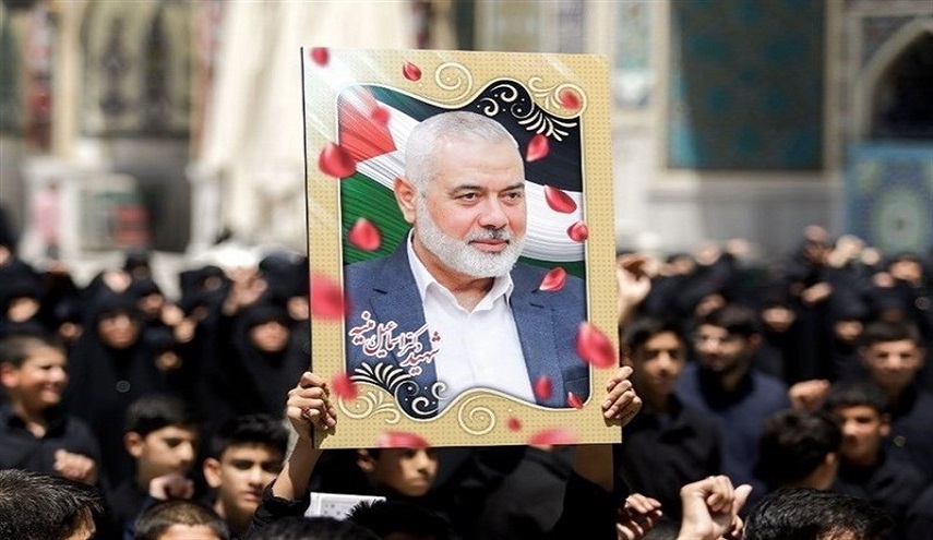  بدء مراسم تشييع جثمان الشهيد "اسماعيل هنية" في طهران 
