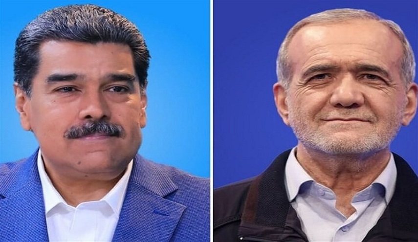  بزشكيان يهنئ الرئيس الفنزويلي لفوزه في الانتخابات الرئاسية 