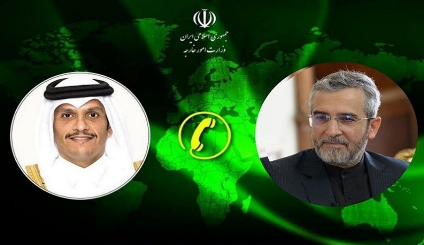  مباحثات هاتفية بين باقري ورئيس وزراء قطر حول التطورات في غزة 