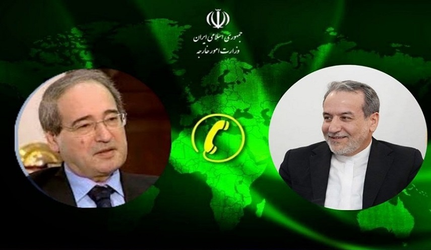  مباحثات هاتفية بين وزيري خارجية إيران وسوريا 