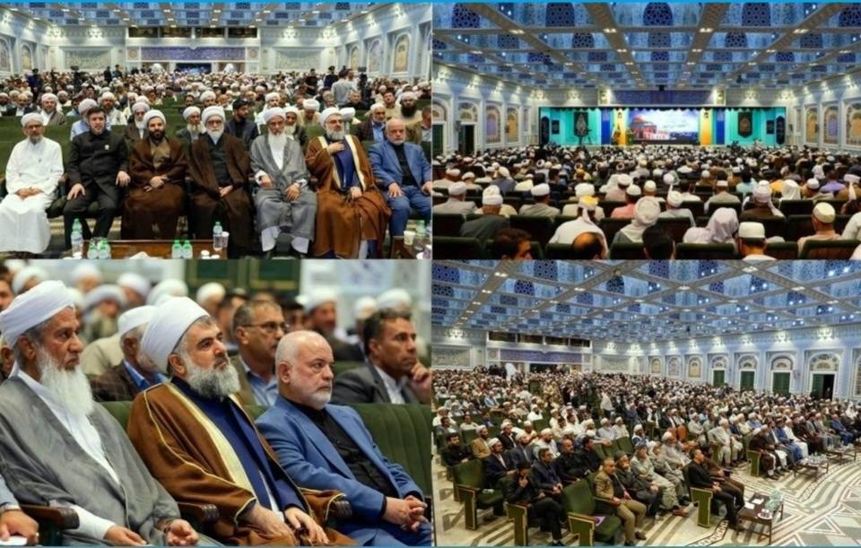 برعاية العتبة الرضوية.. اقامة مؤتمر لعلماء و مفكري السنة بعنوان" الدفاع عن الشعب الفلسطيني المظلوم في التعاليم النبوية والرضوية