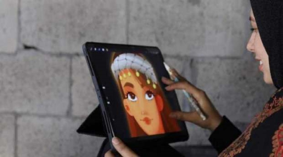 طلاب كلية الفنون بجامعة الإذاعة والتلفزيون الإيرانية يكرمون الفنانة الشهيدة محاسن الخطيب