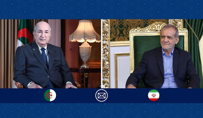  الرئيس الايراني يهنئ نظيره الجزائري بالذكرى الـ 70 لاستقلال بلاده 