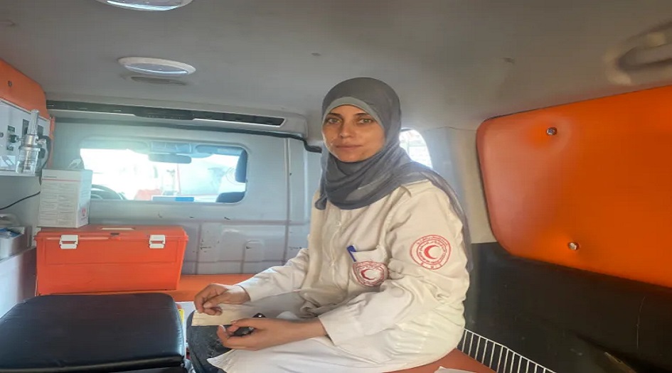 الانسانية أقوى من الدمار.. قصة ضابط الاسعاف مها وافي