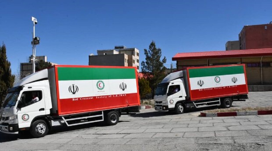إيران ترسل 15 شاحنة محملة بالمساعدات الإنسانية إلى لبنان