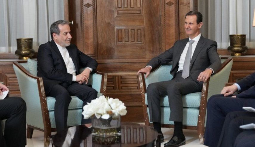 وزير الخارجية الإيراني يلتقي الرئيس السوري في دمشق