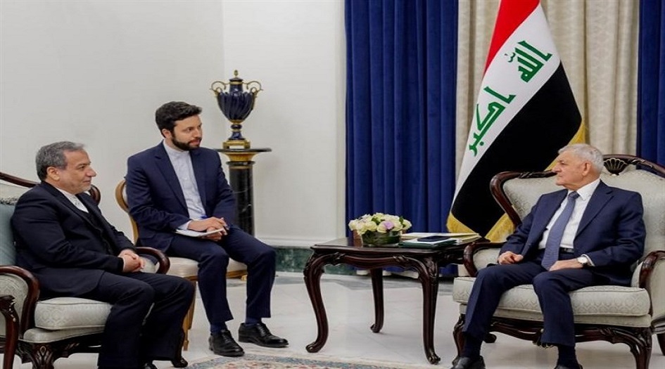  الرئيس العراقي يؤكد لوزير الخارجية الايراني ضرورة حفظ وحدة وسيادة سوريا 