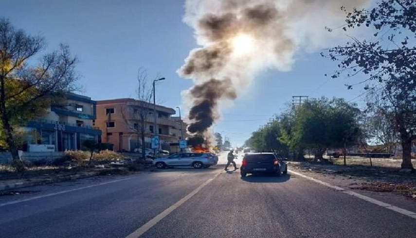 بمباران  شديد و گسترده شهر كفركيلا در جنوب لبنان 