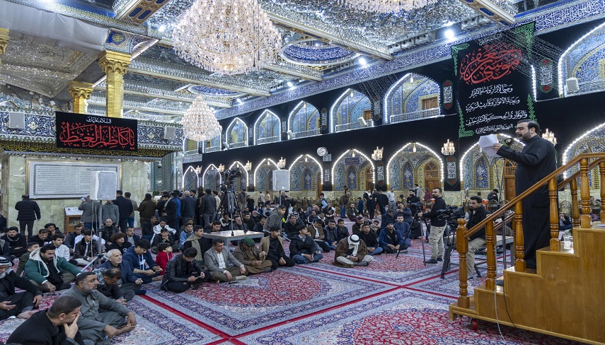 برگزاري مجلس عزاداري شهادت حضرت امام موسي الكاظم عليه السلام در صحن مطهر عباسي