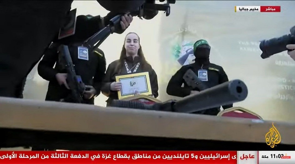  المقاومة تبدأ عملية تسليم الأسرى الإسرائيليين من جباليا 