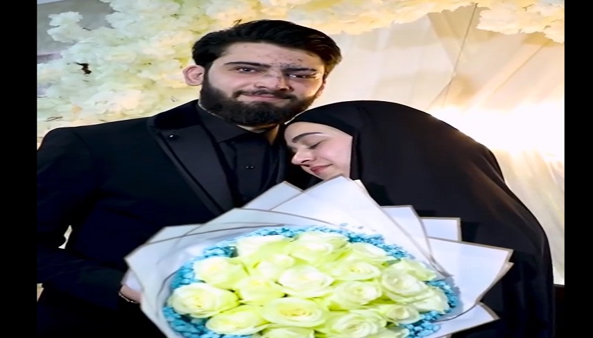 عشق و اميد در برابر درهاي بسته/ عروسي شكوهمند زوج لبناني در خيابان