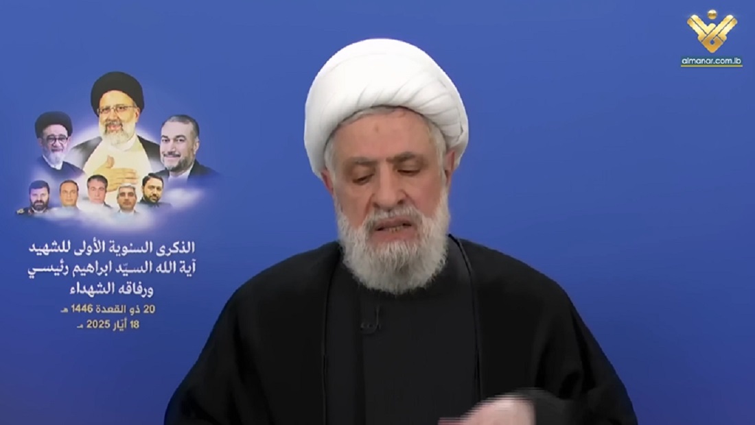 شيخ نعيم قاسم: فلسطين در قلب شهيد رئيسي بود