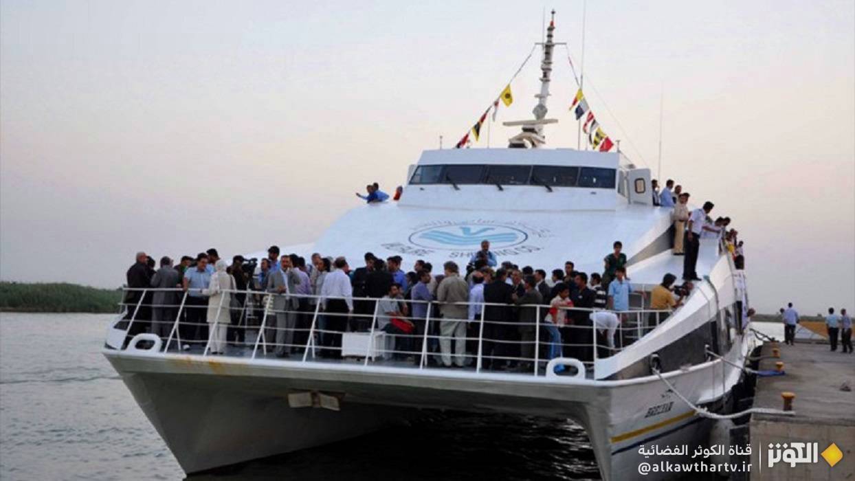 انطلاق رحلة زوار الأربعين البحرية من ايران الى العراق في 1 أغسطس