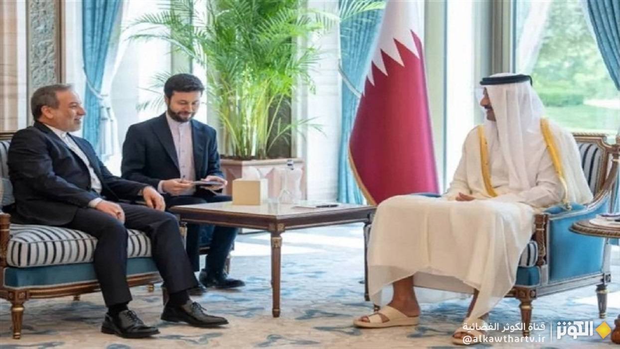  عراقجي يلتقي أمير قطر الشيخ تميم بن حمد آل ثاني في الدوحة 