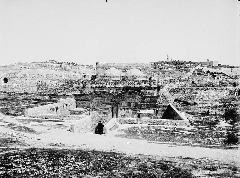 القدس - باب الرحمة قبل عام 1914م