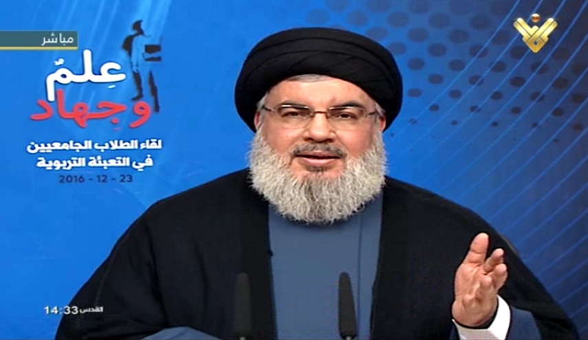 السيد نصرالله: معركة حلب انتصار بالغ الاهمية لجبهتنا ومعه سقط هدف اسقاط النظام في سوريا