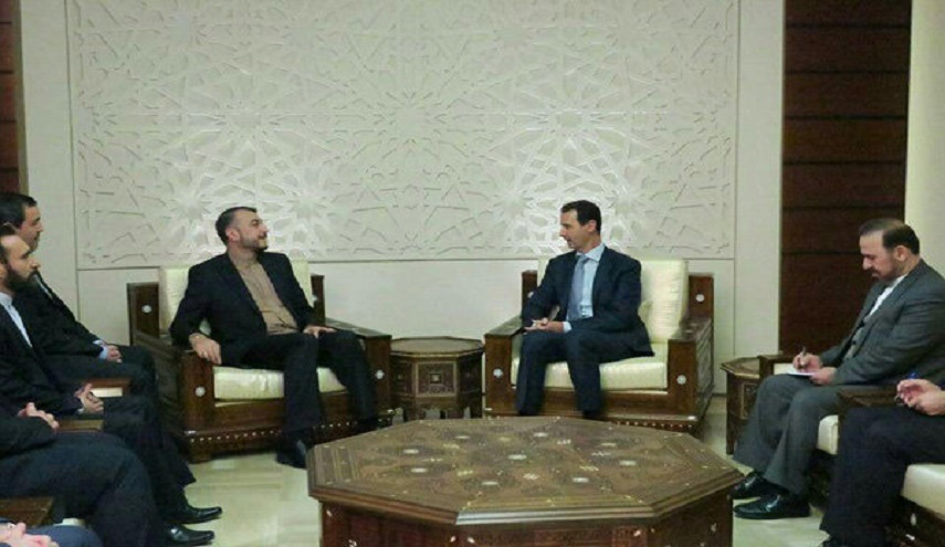 الأسد يبحث مع عبد اللهيان تطورات الأوضاع في سوريا والمنطقة