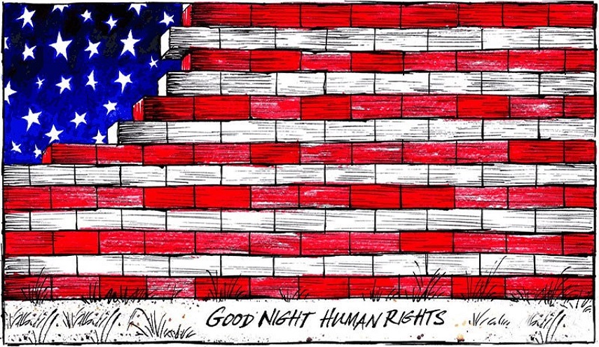 كاريكاتير ... حقوق الإنسان! تصبحين على خير