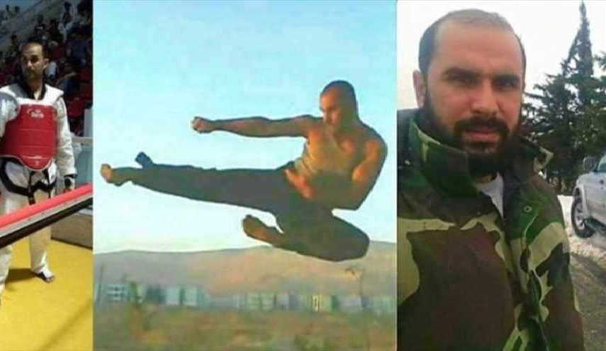 بالصور... استشهاد بطل الجيوش العربية بالتايكواندو في سوريا 