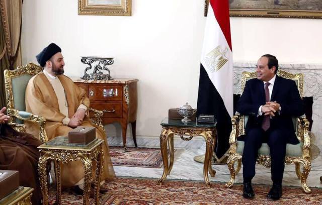 الحكيم والسيسي يبحثان بناء "تحالف استراتيجي" بين العراق ومصر