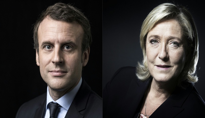 انتخابات الرئاسة الفرنسية: ماكرون ولوبان إلى الجولة الثانية