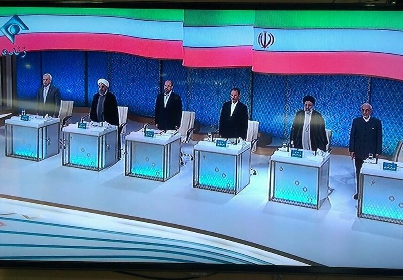 المناظرة الاولى بين المرشحين للرئاسة الايرانية تركز على الشأنين الاجتماعي والاقتصاي