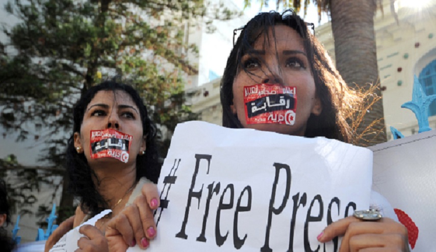 ردود فعل حول سياسة تكميم الأفواه الإعلامية في تونس