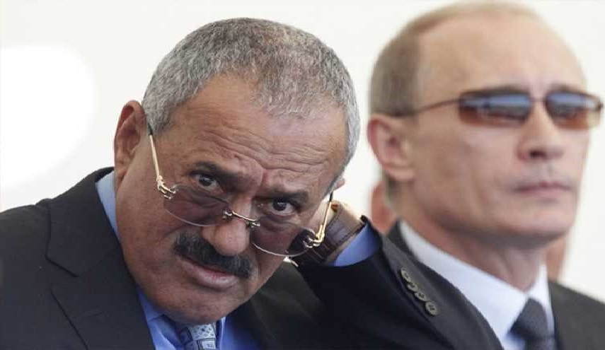 صالح يدعو بوتين لاتخاذ موقف حازم بشأن العدوان على اليمن 
