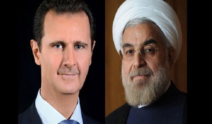 الأسد يعزي روحاني ويؤكد تضامن سوريا مع ايران ضد الارهاب